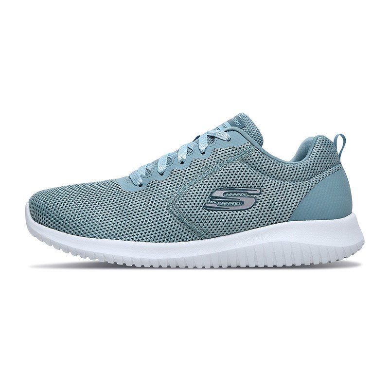 Skechers斯凯奇女装新款网布透气夏季跑步鞋运动休闲鞋12846 薄荷绿/SAGE 40