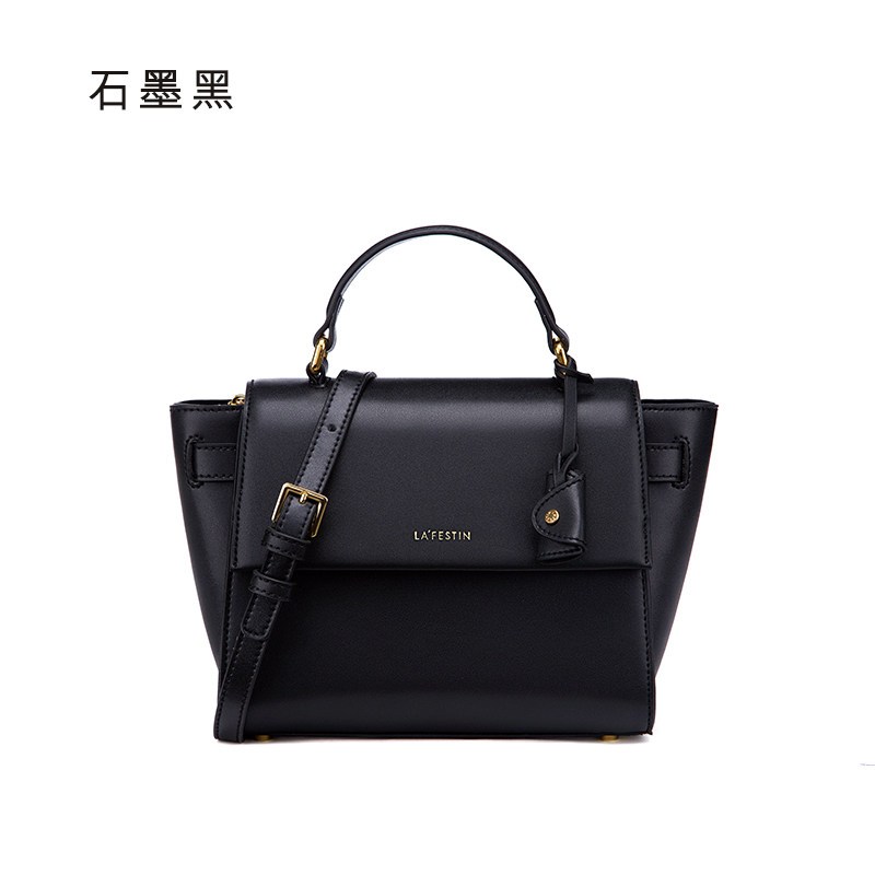 拉菲斯汀女包包2018新款翅膀包韩版手提女包单肩包斜挎包蝙蝠包潮 石墨黑
