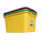 茶花收纳箱塑料大号有盖箱子衣物被子玩具收纳整理箱收纳盒储物箱 68L绿色