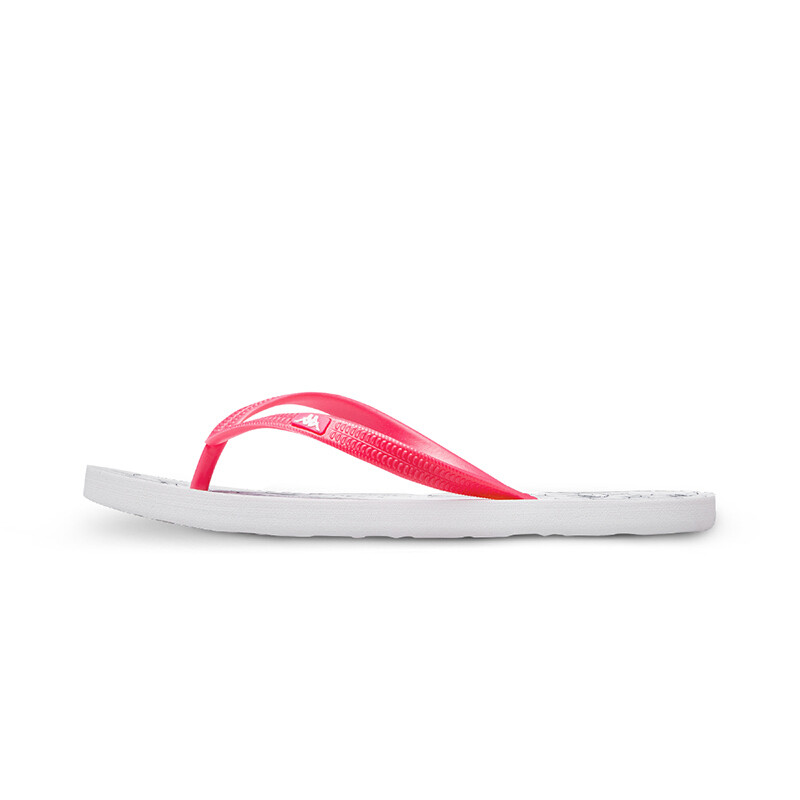 Kappa卡帕女运动拖鞋人字拖撞色沙滩拖鞋夏季K0725LT01D 粉红-537 37