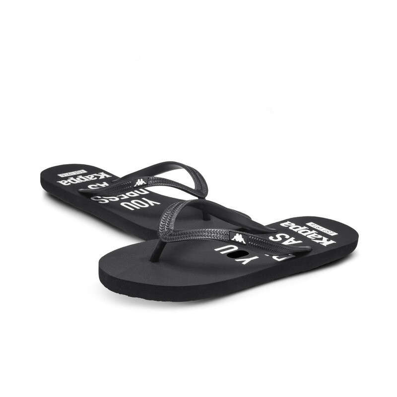 Kappa卡帕情侣男运动拖鞋人字拖休闲凉鞋2018新品|K0825LT05D K0825LT05D-990/黑色 37