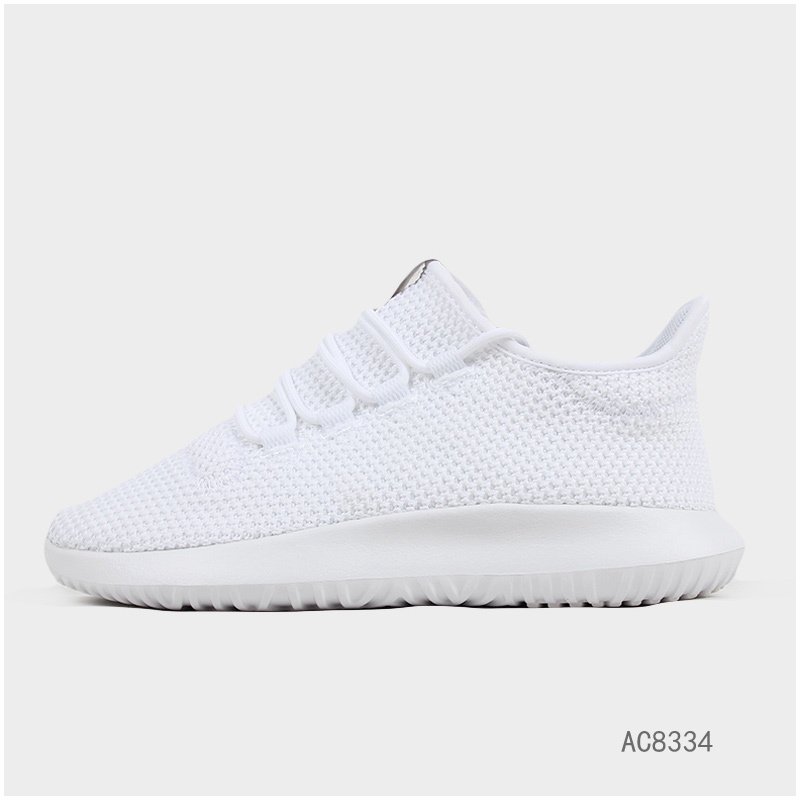 Adidas阿迪达斯三叶草女鞋2018春夏运动休闲透气时尚跑步鞋AC8334 汉玉白/浅柠檬黄/1号黑色 39