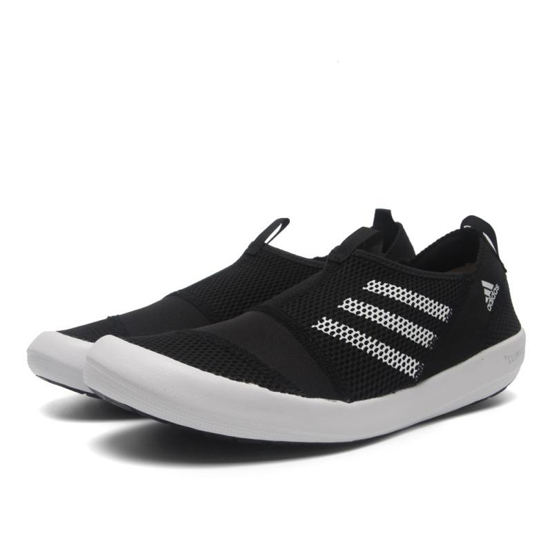adidas阿迪达斯2018男子climacoolBOATSL徒步越野户外鞋AQ023_7 1号黑色/亮白/银金属 44.5码