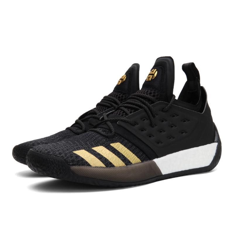 adidas阿迪达斯2018男子HardenVol.2哈登篮球鞋AH2215_2 1号黑色/石墨黑/金金属 41码
