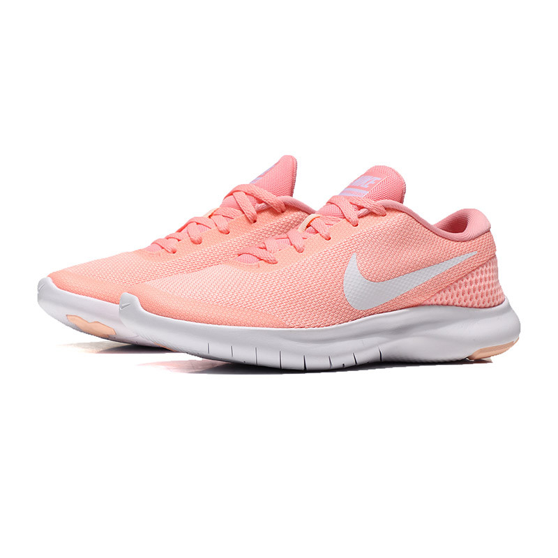 NIKE耐克女鞋跑步鞋2018新款FLEX低帮轻便耐磨透气运动鞋908996.. 908996-601浅粉+白+浅红 35.5码