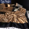 皮尔卡丹(Pierre Cardin)家纺 毛毯被子法兰绒毯子办公室珊瑚绒双层加厚冬季羊羔绒空调毯 90*130cm 藕粉