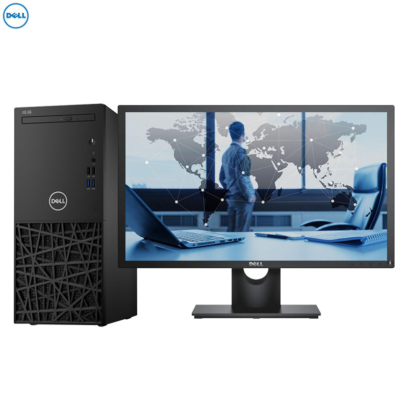 戴尔(DELL)成铭3980 台式电脑 21.5英寸显示器（i5-8500 4GB 1TB+128GB固态 刻录 集显）