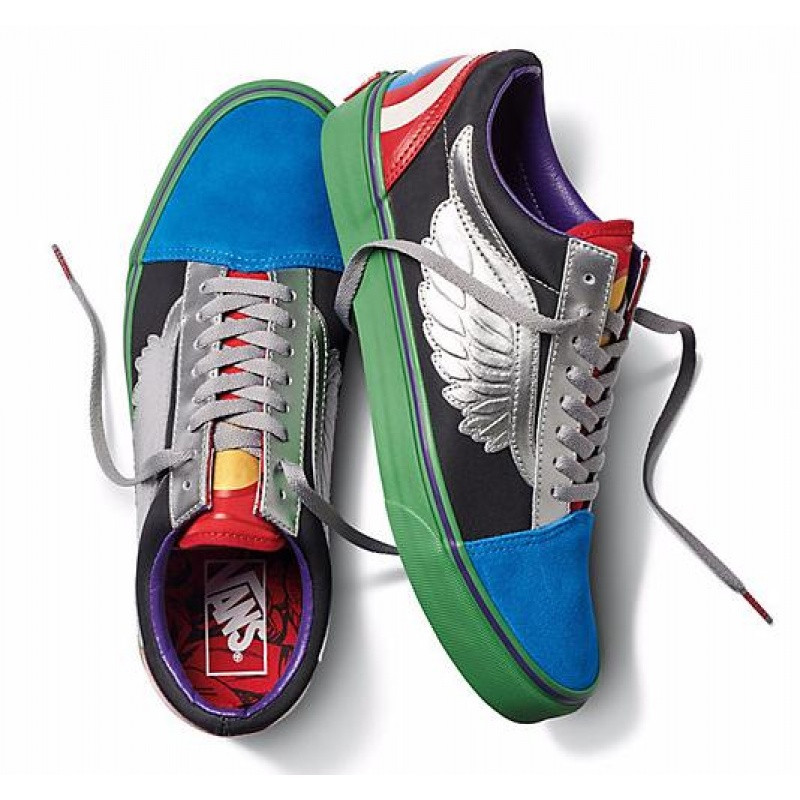 VansxMarvel万斯【美国直邮】SK8-Hi漫威联名死侍限量款男女鞋情侣板鞋_6 复仇者 40.5