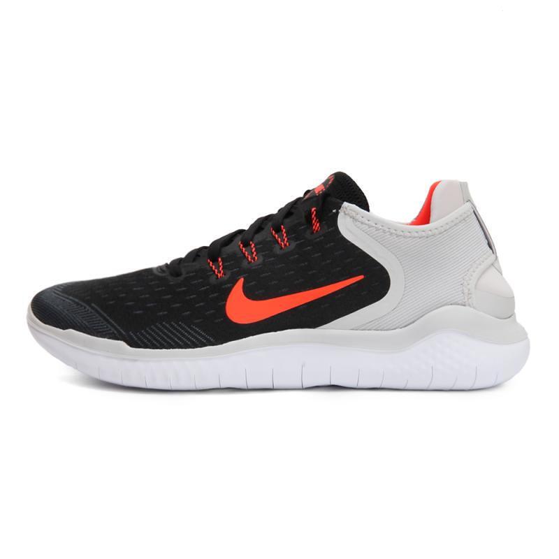 NIKE耐克男鞋 2018夏季新款运动鞋FREE RN透气赤足耐磨缓震透气舒适休闲跑步鞋 942836 黑白942836-005 42.5码