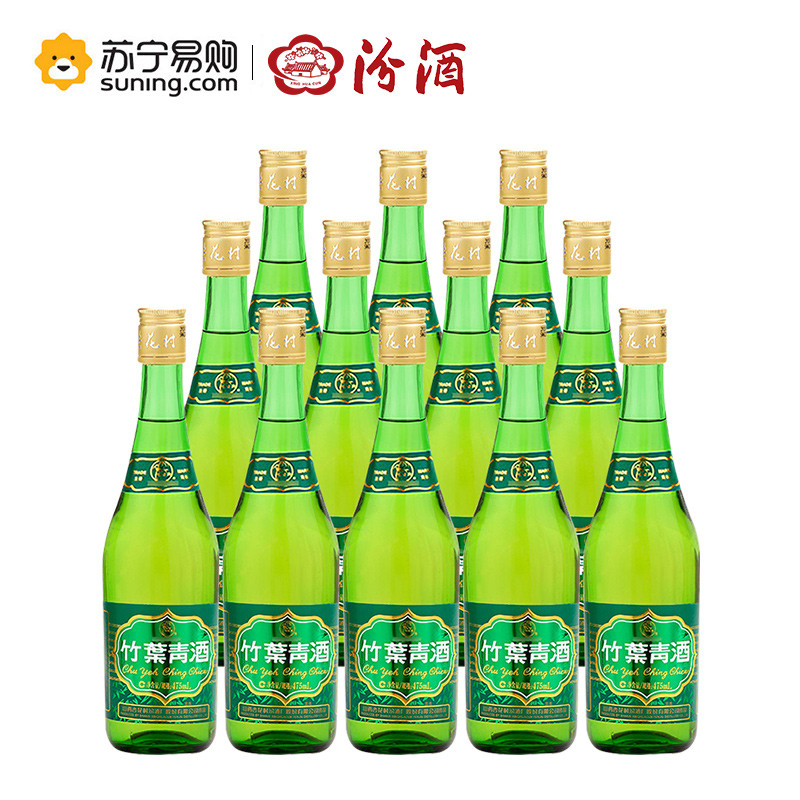 汾酒 竹叶青酒38度玻竹 475ml*12
