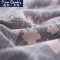 皮尔卡丹(Pierre Cardin)家纺 ins水洗棉四件套女北欧风网红床单被套简约4件套1.8m床上用品其他 适合1.2床-被套160*210 叶之恋