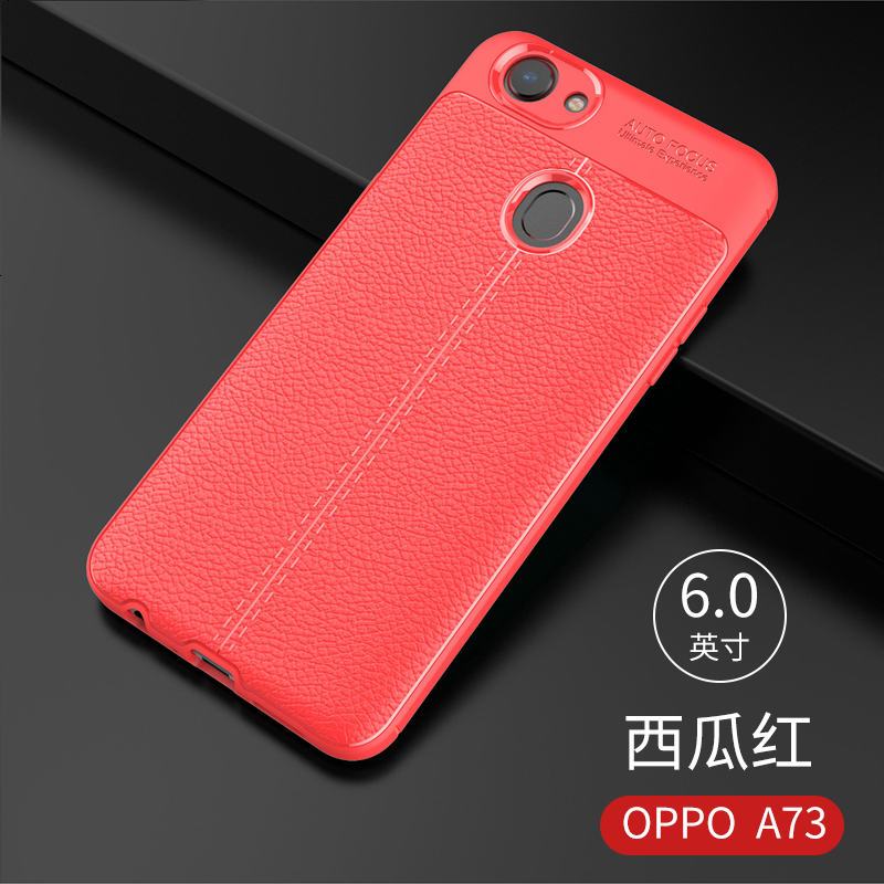 oppor9s手机壳a57软a59s/a73/a79/a83女A1男a39套s/a59/r11/r15_775_616 A73_硅胶皮纹-灰色