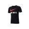 耐克NIKE2015新款生活夏季短袖T恤男装运动服LOGO款707361-010 BQ0593-010黑色 S