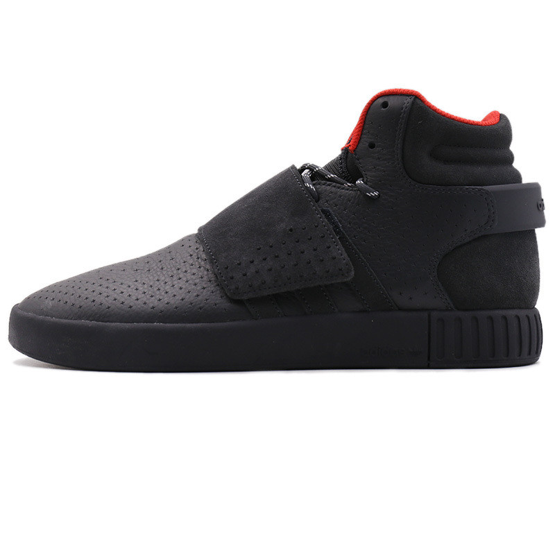 阿迪达斯三叶男鞋TUBULAR小椰子运动休闲鞋高帮板鞋-CQ0953 碳黑 42.5