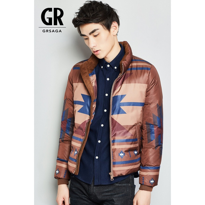 GRSAGA冬季休闲印花系羽绒服Y21544668A_1 L 印花系