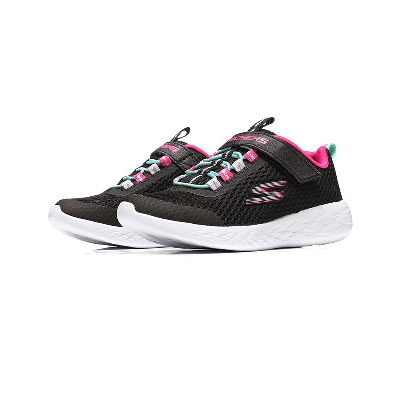 Skechers斯凯奇童鞋跑步鞋GO RUN 600舒适女童运动鞋82007L. 82007L/BKMT黑色+多彩色 27.5/适合脚长165mm