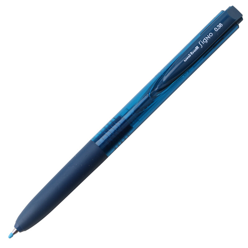 UNI三菱 Signo RT1 UMN-155-05中性笔 新品按压式透明顺滑走珠笔水笔0.5mm 多种颜色可选 黑蓝色-10支