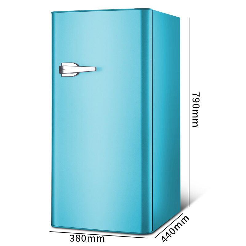 志高(chigo) bc-98l 单门复古冰箱 蒂芙尼蓝