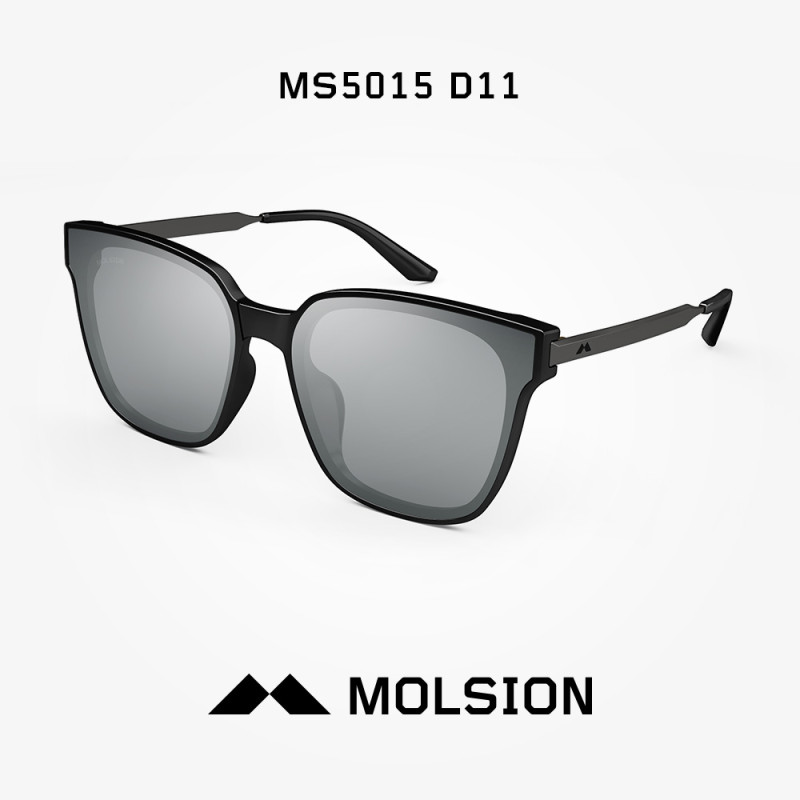 MOLSION陌森眼镜女2018年春夏新款太阳镜大脸圆框驾驶镜偏光司机镜MS5015 D11