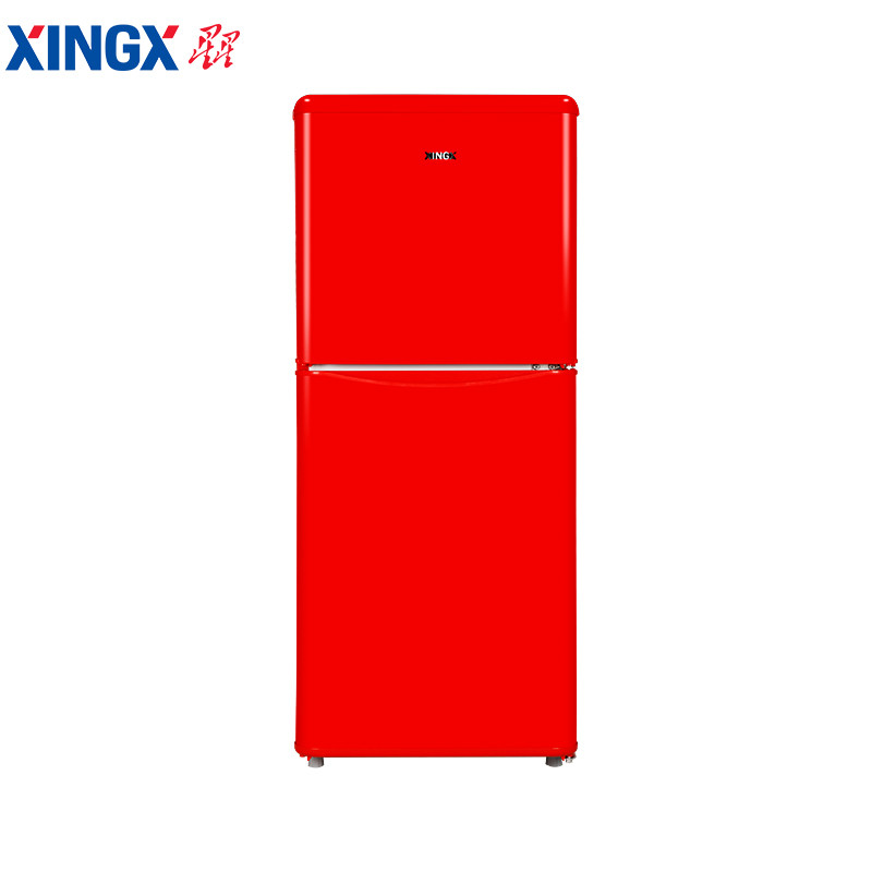 星星（XINGX）BCD-108E 108升 双门迷你小冰箱 家用冷藏冷冻电冰箱 直冷 租房冰箱（葱浅绿）