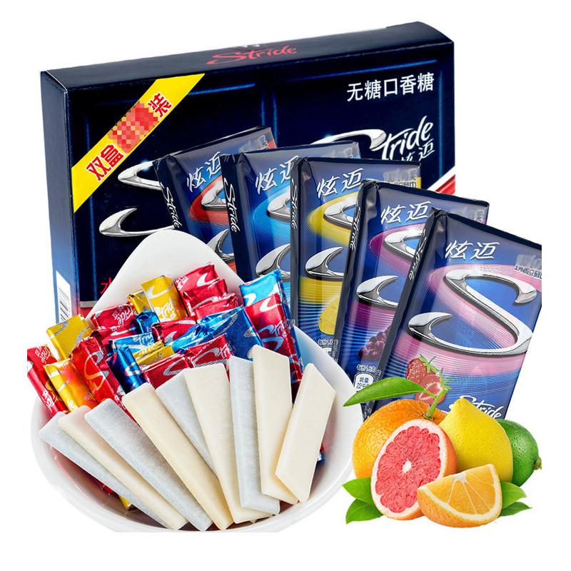 炫迈无糖口香糖 水蜜西瓜味28片(50.4g)