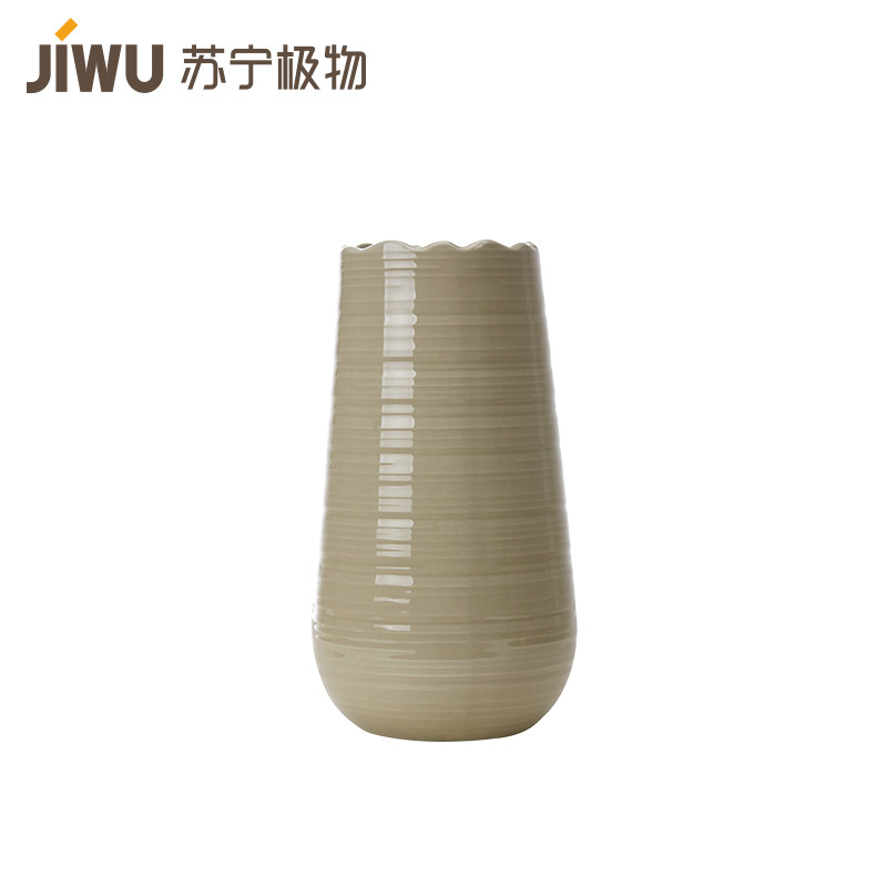 苏宁极物 欧式缤纷陶瓷花瓶 105x105x195mm