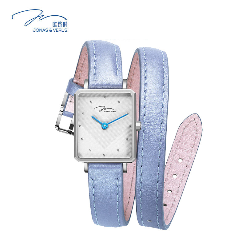 飞亚达（FIYTA）唯路时(Verus)手表 时尚简约方形缠绕皮革皮带石英表女表 X02059-Q3.WWWLL