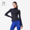 HOTSUIT后秀塑形系列简约款女士运动修身开衫外套6853003 矿物黑 XXL