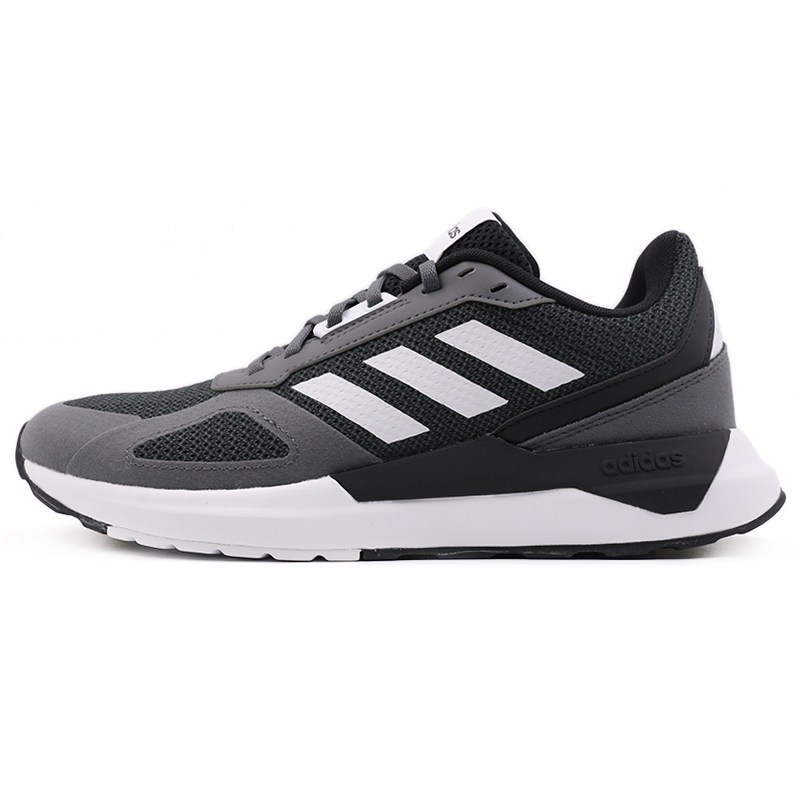 ADIDAS阿迪达斯秋季新款男子女子时尚运动舒适跑步鞋-BB7435 黑色/五度灰/亮白 41