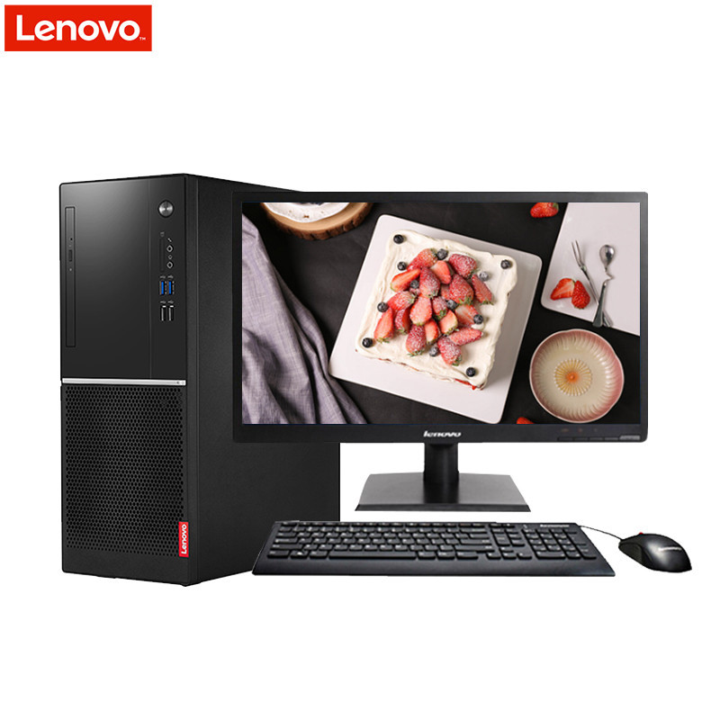 联想(Lenovo)扬天M6202k台式电脑+19.5WLED（I3-7100 4G 1T+16G傲腾 无光驱 W10)