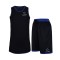 准者儿童篮球服套装比赛训练篮球透气速干定制运动球服双面穿球衣_2 （建议身高140CM） （儿童款）黑彩蓝