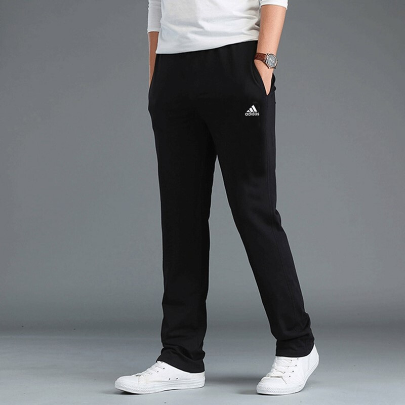 Adidas阿迪达斯男裤2017春季新款综合训练运动跑步直筒宽松长裤2017新款BP875 BP8753 3XL