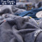 皮尔卡丹(Pierre Cardin)家纺 加厚保暖法兰绒四件套珊瑚绒双面法莱绒被套1.8m床其他 幸福鸟粉 适合2.0m床-被套220*240cm