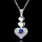N640WomenSilverNecklace镀925纯银女项链日韩版锁骨链潮人送_2_5 坠子3X1.5CM长20cm