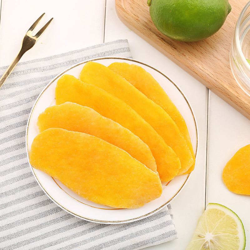 百草味蜜饯椰香芒果干108gx2蜜饯果脯水果干类网红小吃零食品