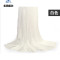 韩版夏季丝巾披肩薄款白色沙巾围巾女长款雪纺wd 白色