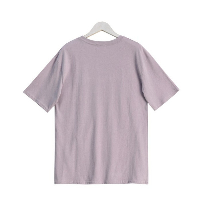短袖T恤女糖果色上衣学生女紫色T夏 M 香芋紫