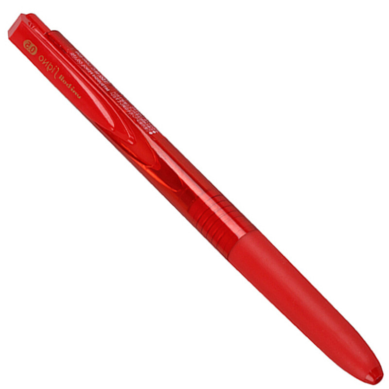 UNI三菱 Signo RT1 UMN-155-05中性笔 新品按压式透明顺滑走珠笔水笔0.5mm 多种颜色可选 红色5支装