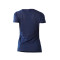夏季运动短袖女网纱速干瑜伽上衣跑步训练T恤宽松半袖罩衫健身服 M 藏青色