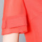 雪纺衫女装夏装短袖2018新款韩版气质遮肚子显瘦上衣时尚洋气小衫 3XL 红色
