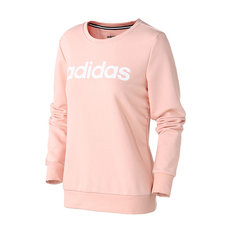 adidas阿迪达斯NEO2018新款女运动休闲卫衣DM4129 DT8272粉色 XS