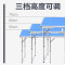 稳固折叠桌摆摊户外折叠桌子家用餐桌椅便携式铝合金小桌子折叠_11 双杆白色+伞孔+2凳