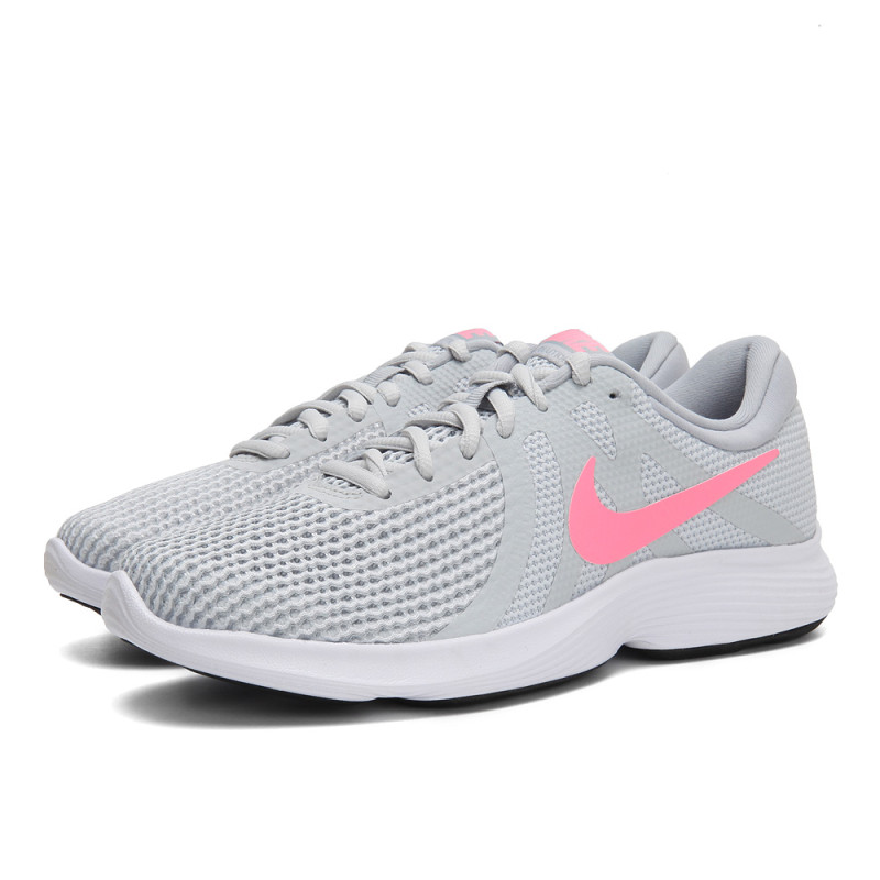 Nike耐克2018年新款女子WMNS NIKE REVOLUTION 4跑步鞋908999-011 银灰色/日落红/狼灰/黑/白 39码