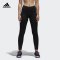 adidas/阿迪达斯女紧身裤TIGHT小腿logo紧身运动针织长裤 S 黑
