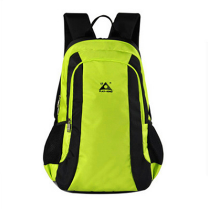PLAY-KING纯色休闲运动包户外登山徒步可折叠座椅背包时尚旅行双肩包C1338 绿色