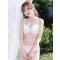 俏果儿(Qiaoguoer)小胸少女聚拢丰胸胸罩3/4杯薄款性感上托内衣女无钢圈收副乳防下垂文胸套装女士内衣 34/75AB(通杯） 虾红单件