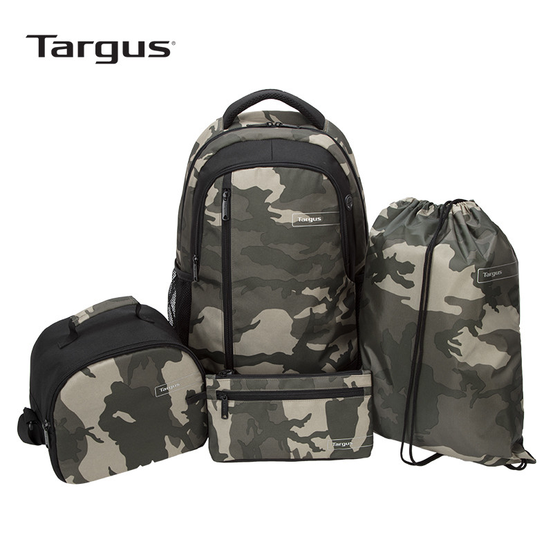 Targus/泰格斯15.6英寸双肩电脑包多功能防水大容量旅行休闲背包TSB891 89105-BUS89105AP-70套包