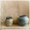 手工粗陶陶罐陶坛子花器花瓶做旧仿古软装家居摆件干花软装饰品*y_2 11号灰蓝色