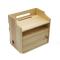 路由器收纳盒实木电源电线收纳箱无线猫电视机顶盒插线板收纳_0 双层本色