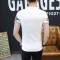 夏季男士短袖半袖韩版体恤修身男装衣服夏装2018polo衫潮_4_7 M/165 T329浅灰色